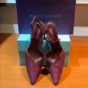 Ralph Lauren Collection Lizard Pumps